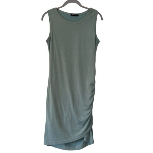 BTFBM Sleeveless Casual Gathered Tank Top Fitted Summer Dress Size Small - Picture 1 of 9